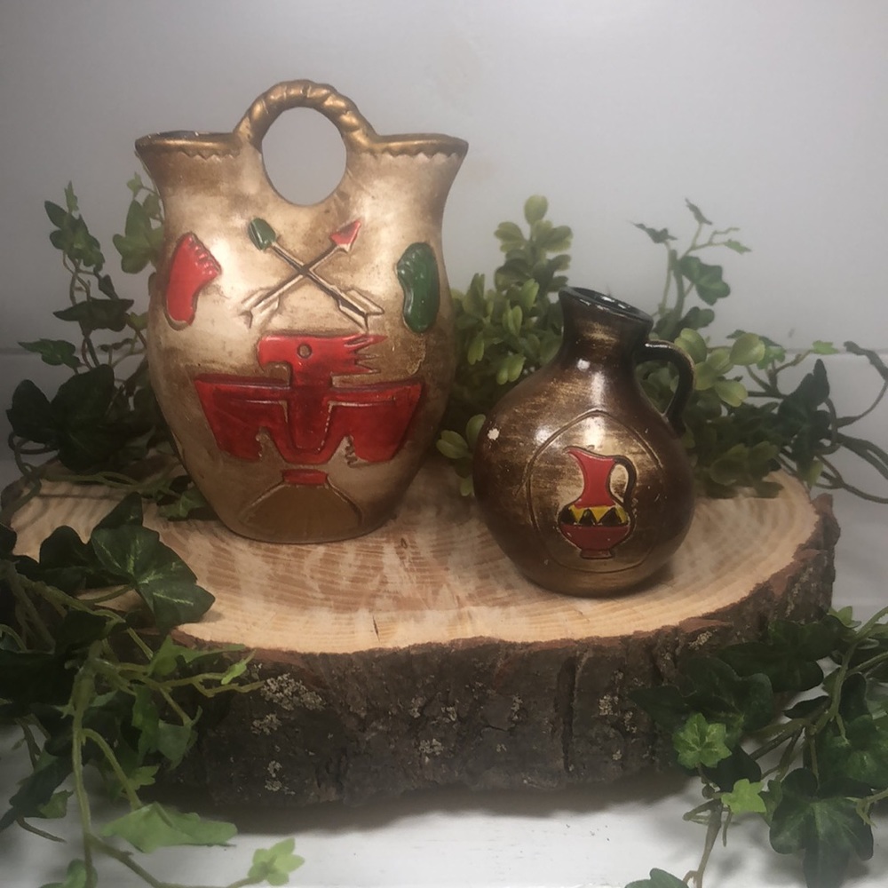 Native American Style Vases (2) - Picture 6 of 9